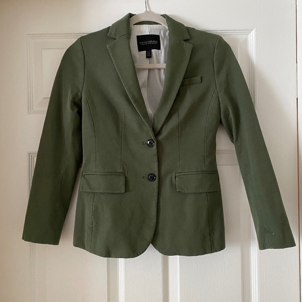 Banana Republic - Forest Green - Blazer - Size 00/Xsmall